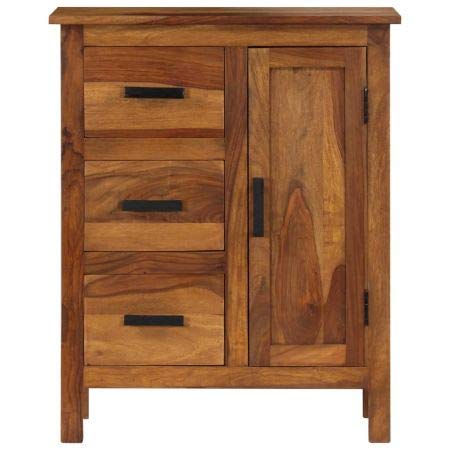 The kashth Sideboard 65x30x80 cm Solid Mango Wood Furniture Cabinets & Storage Buffets & Sideboards In Stock