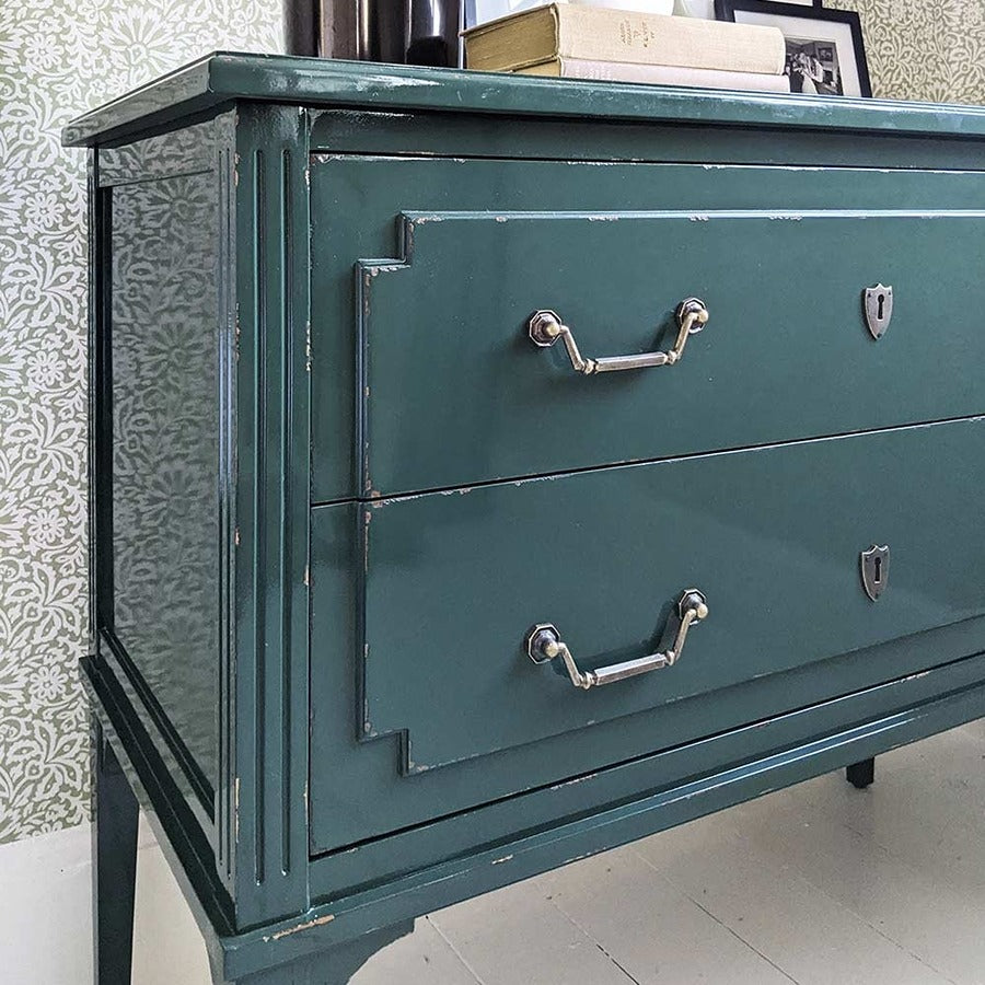Forest Green Chest of Drawers