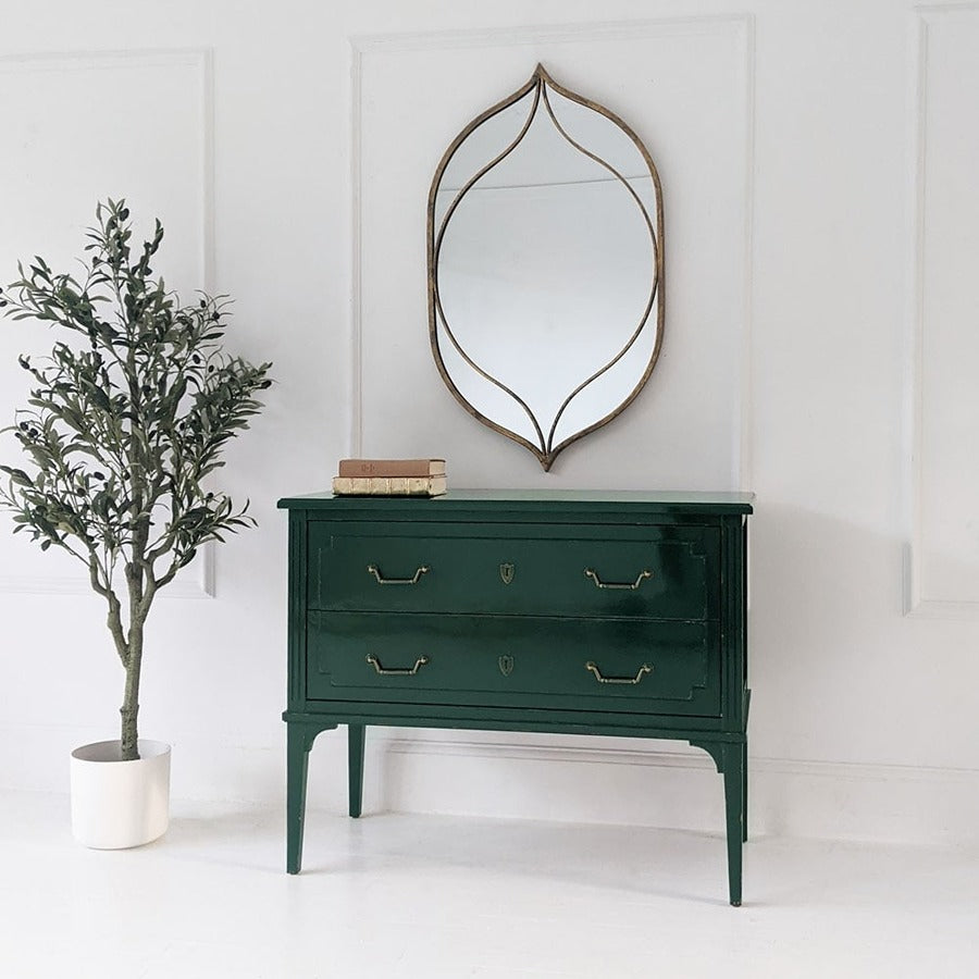 Forest Green Chest of Drawers