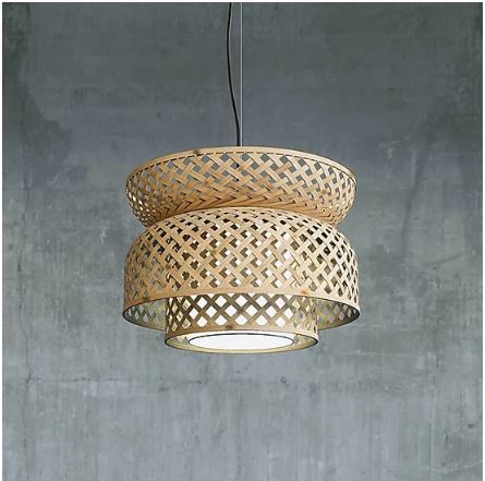 Lotus Pendant Lamp in natural finish
