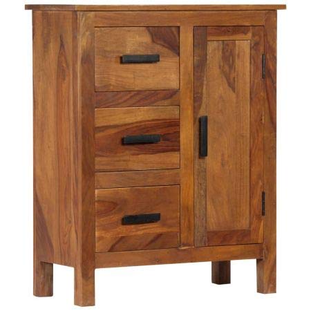 The kashth Sideboard 65x30x80 cm Solid Mango Wood Furniture Cabinets & Storage Buffets & Sideboards In Stock
