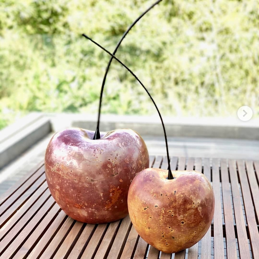 Giant Cherries. - Larger Than Life - 3 Dimensional ceramic wallart