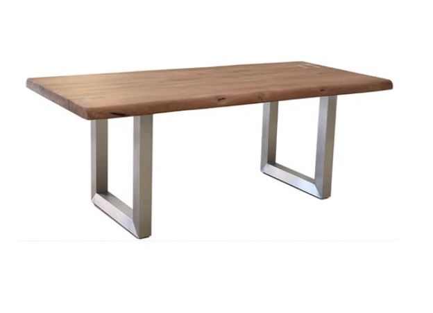 Acacia Wood Dining Set bench