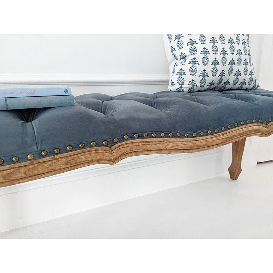 Velvet Frame Bench Upholstered