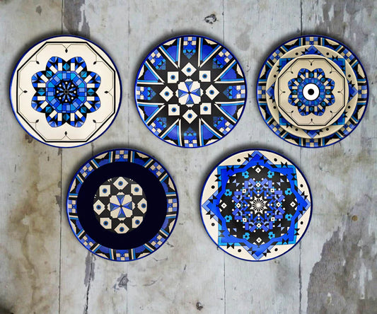 Handmade Wall Plates: A Symphony of Colors and Shapes