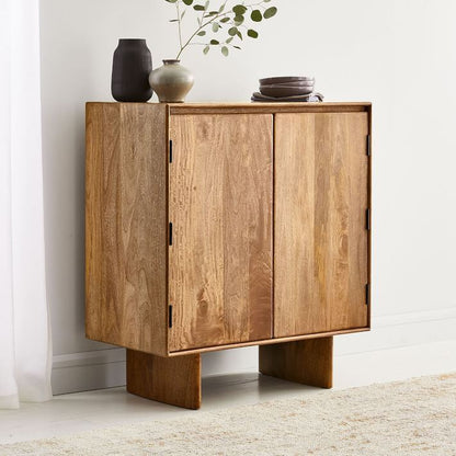 natural finish bar cabinet