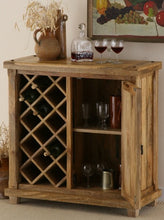 Load image into Gallery viewer, 1 Door Bar Cabinet in Mango Natural Finish