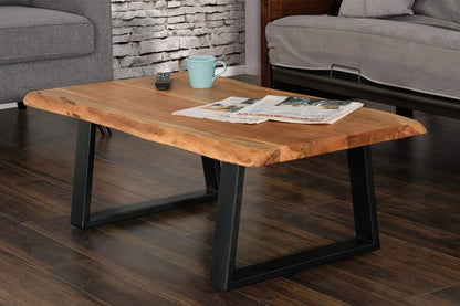 The kashth Happy Coffee Table | Live-Edge | Dinning Room Furniture | Custom Available