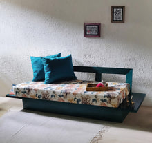 Load image into Gallery viewer, Handcrafted by our exceptional craftsmanship with artistry techniques, Blue Lagoon Divan is customized with seasoned kiln-dried solid wood and cushioned with branded medium density foam giving softness to your seat. 