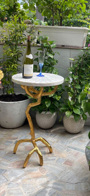 Marble top side/outdoor table