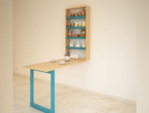 Wall mounted table unfolded