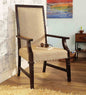 Castleford High Back Arm Chair in Passion Mahogany Finish