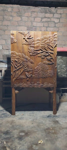 Nature Inspired Wooden Bar Cabinet