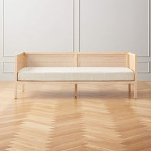 Load image into Gallery viewer, Natural Cane Day Bench Ivory
