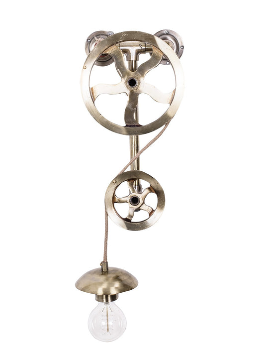 Barn Pulley Flat Wall Light