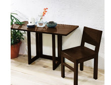 Load image into Gallery viewer, Brown Wall Mounted Solid Wood 2 Seater Folding Dining Set