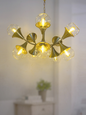 Golden Trumpet 10 Light Chandelier