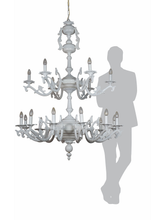 Load image into Gallery viewer, Candelabra Chandelier Ceiling Ligh next to a human
