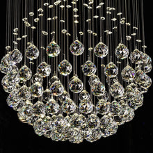 Load image into Gallery viewer, Crystal Modern Flush Mount Chandelier crystal view