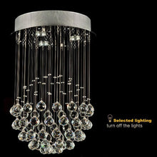Load image into Gallery viewer, Crystal Modern Flush Mount Chandelier selected lighting