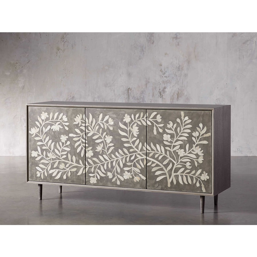 Floral Bone Inlay Sideboard