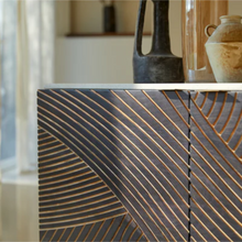 Load image into Gallery viewer, Sand-dune Inspired Solid Mango Wood Sideboard