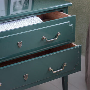 Forest Green Chest of Drawers