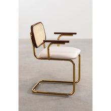 Load image into Gallery viewer, Armrests Tanto Gold Vintage Dining Chair