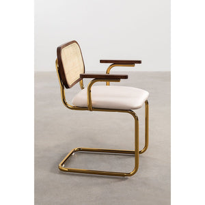 Armrests Tanto Gold Vintage Dining Chair