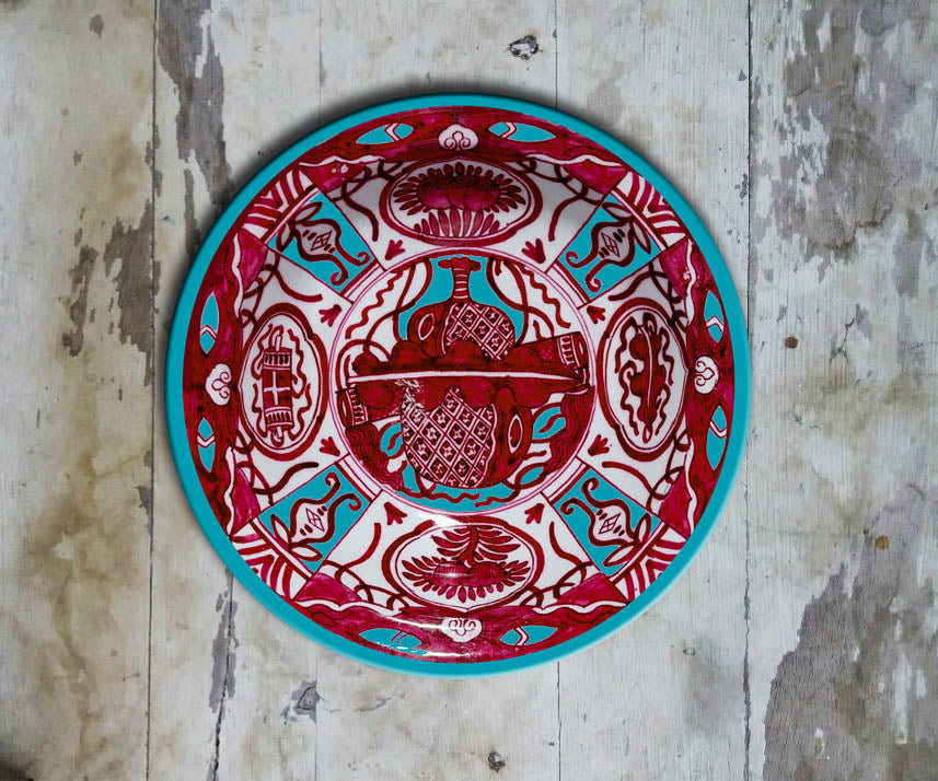 Hand Painted Dutch inspired Wall Plate-045(A)