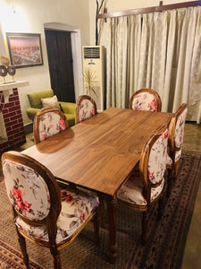 Six seated dining set top view