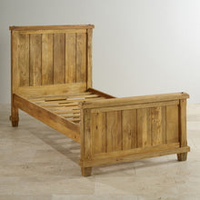Load image into Gallery viewer, natural finish wooden bed