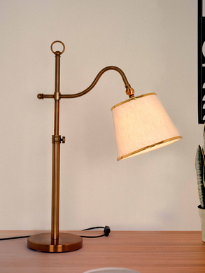Gold Adjustable European 23 Inch Steel Downlight Study Lamp