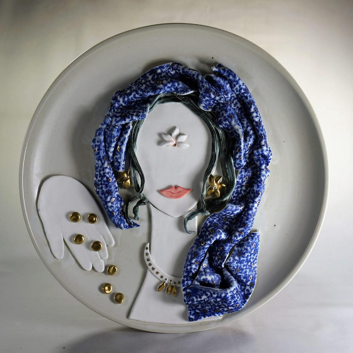 Godess Lakshmi in porcelain