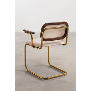 Armrests Tanto Gold Vintage Dining Chair