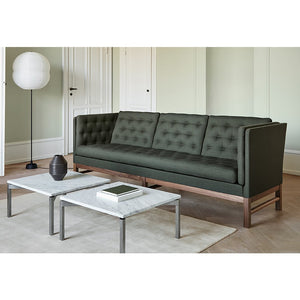 Green Upholstery Wooden Sofa