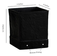 Load image into Gallery viewer, QUBO Coral Boxy Handmade Wooden Indoor Planter Pot dimensions
