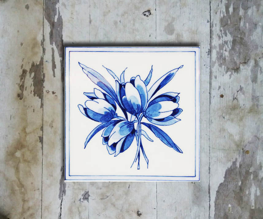 Hand painted DUTCH TILE-010