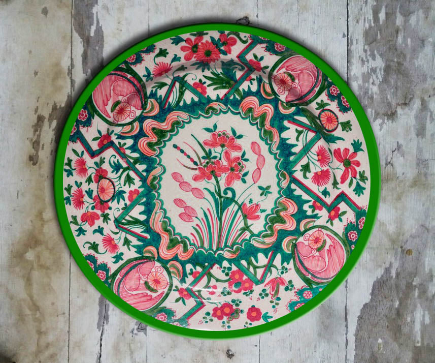 Hand Painted Dutch inspired Wall Plate-046(A)
