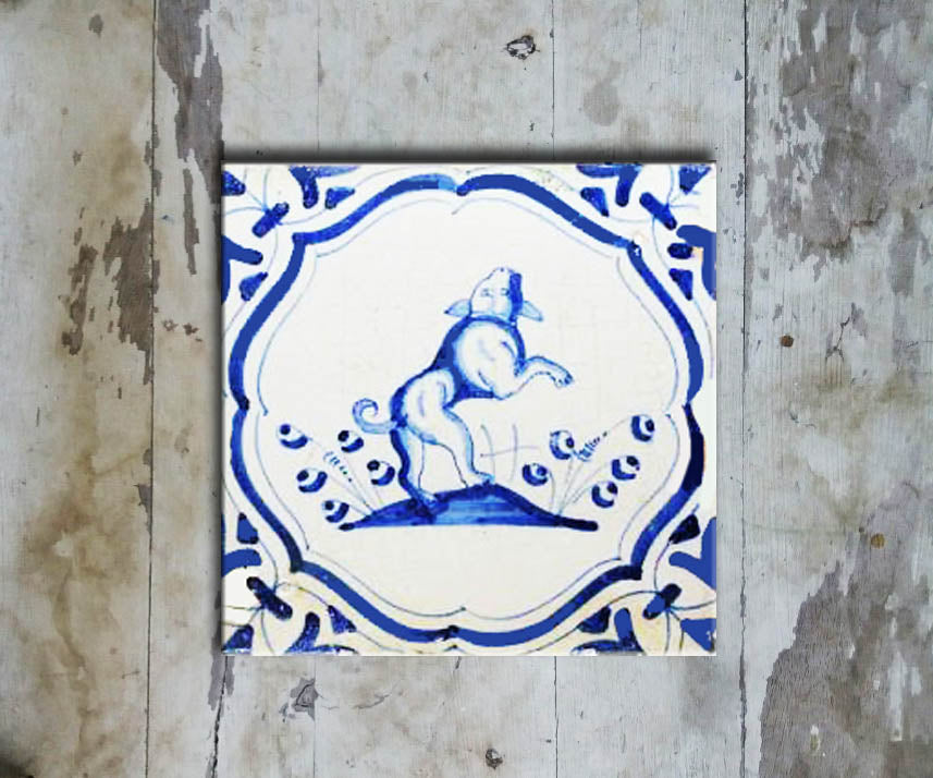 Hand painted DUTCH TILE-002