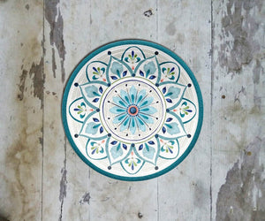 Hand painted Moroccan Wall Plate-090