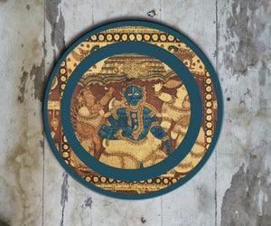 Hand painted Indian 'Kalamkari ' Wall Plate-03