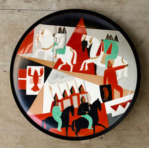Hand Painted 'Latvian' inspired Wall Plate-056