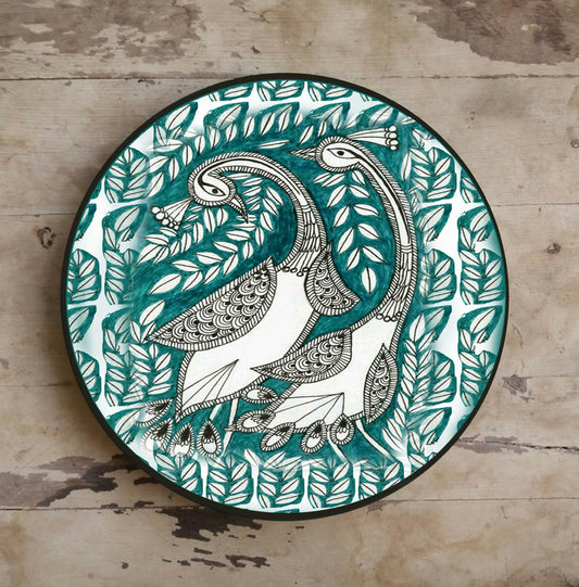 Hand painted 'Madhuban' Wall Plates-033