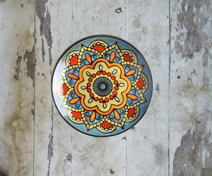 Hand painted Moroccan Wall Plate-096
