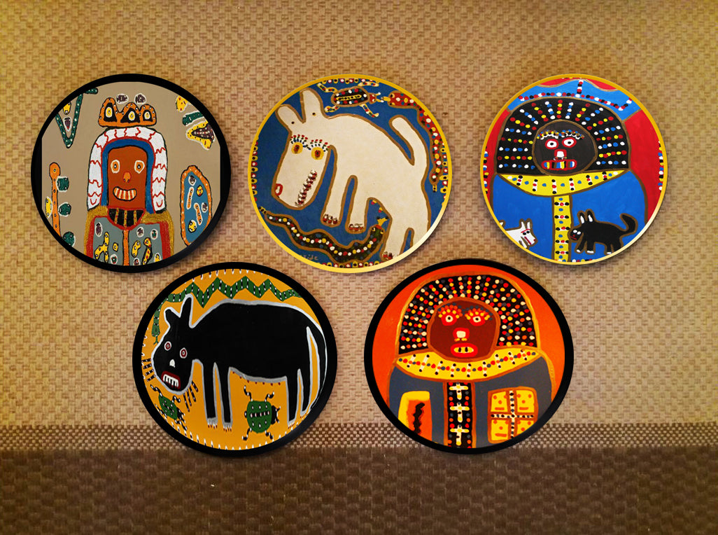 5 Plate Set-African