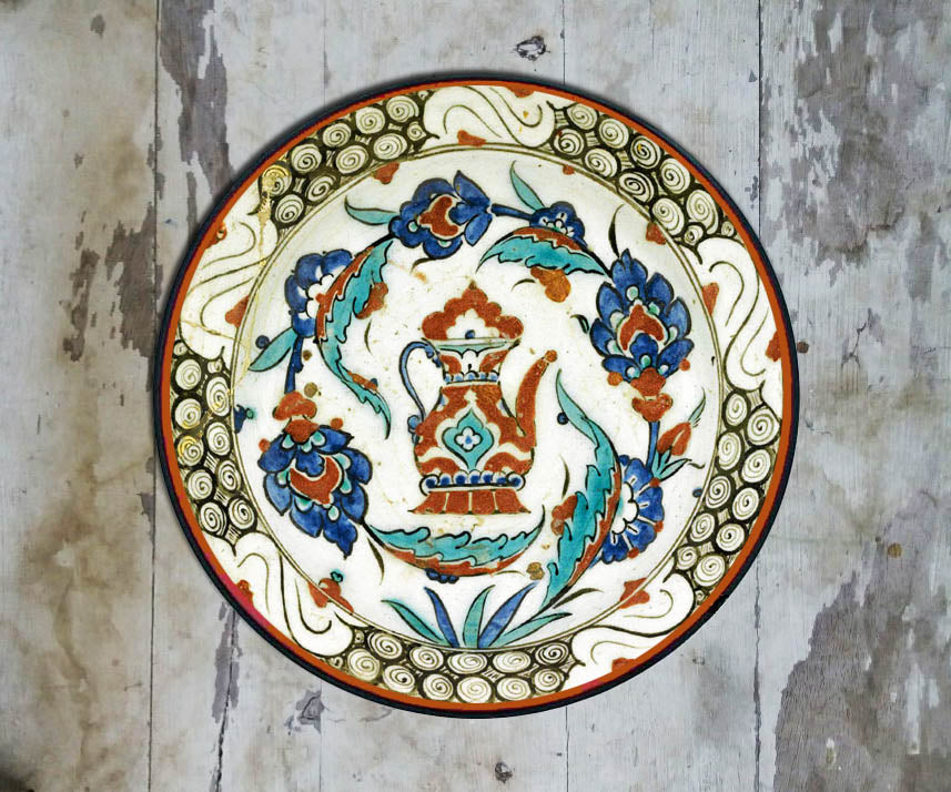 Handpainted Turkish Wall Plate - 086