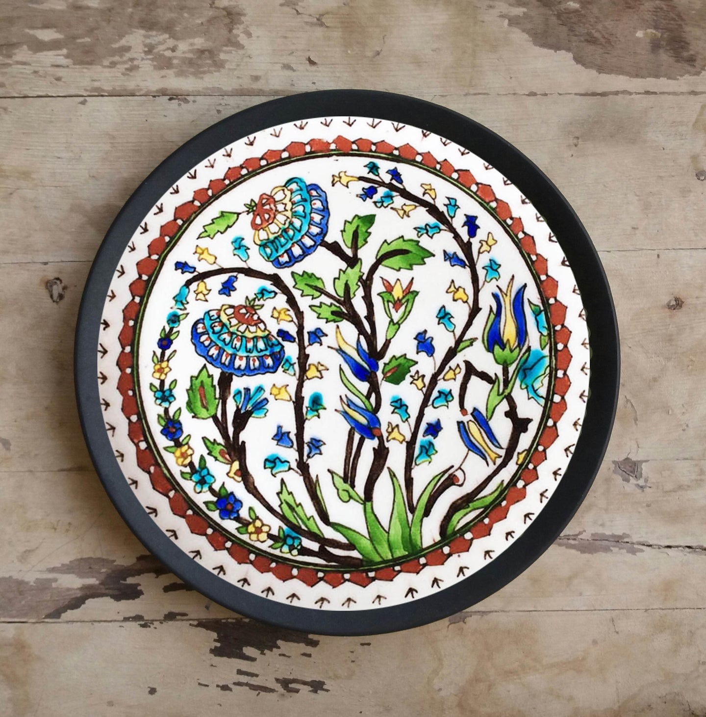 Hand painted Turkish Wall Plate-075