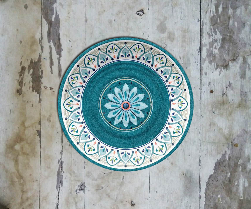 Hand painted Moroccan Wall Plate-099