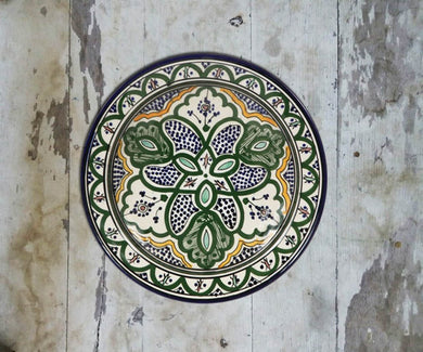 Hand painted Moroccan Wall Plate-093